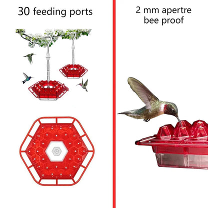 Hummingbird Feeders For Outdoors Hanging Ant And Bee Proof With Ant Moat Windchime Plastic Humming Bird Feeder