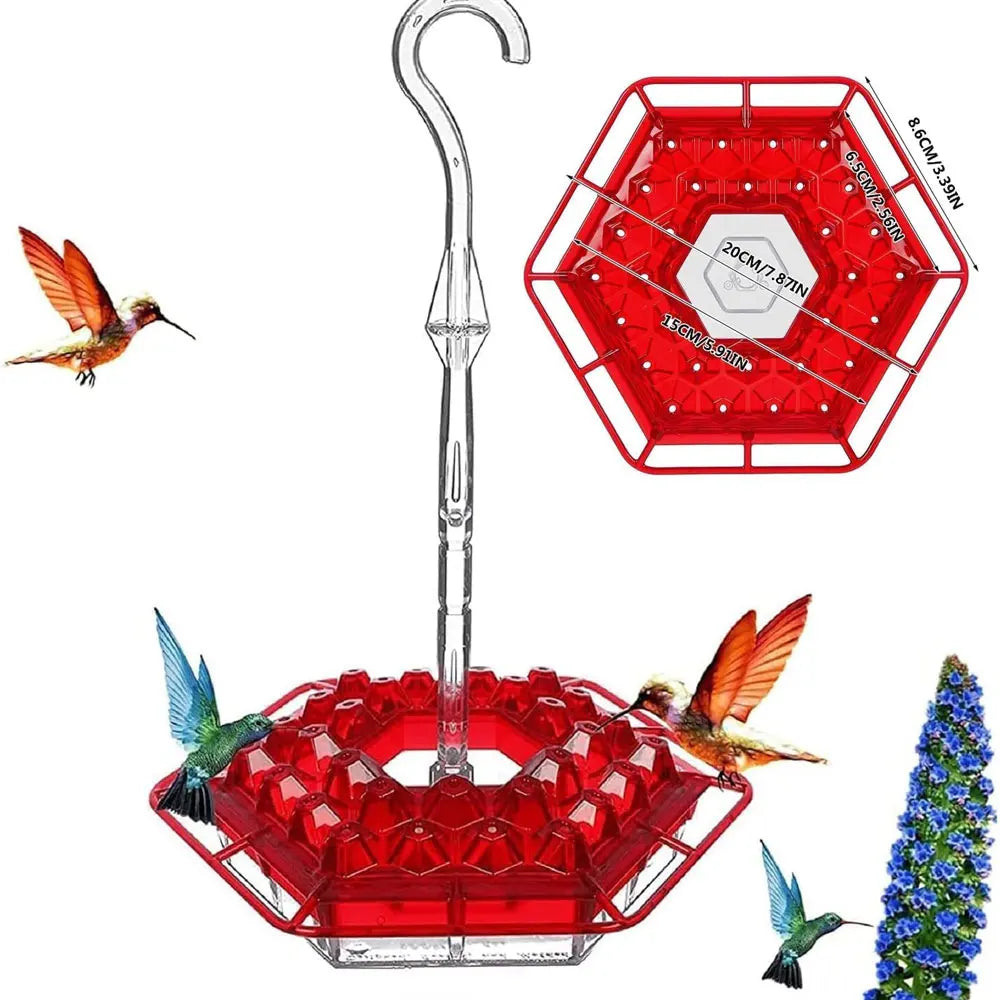 Hummingbird Feeders For Outdoors Hanging Ant And Bee Proof With Ant Moat Windchime Plastic Humming Bird Feeder