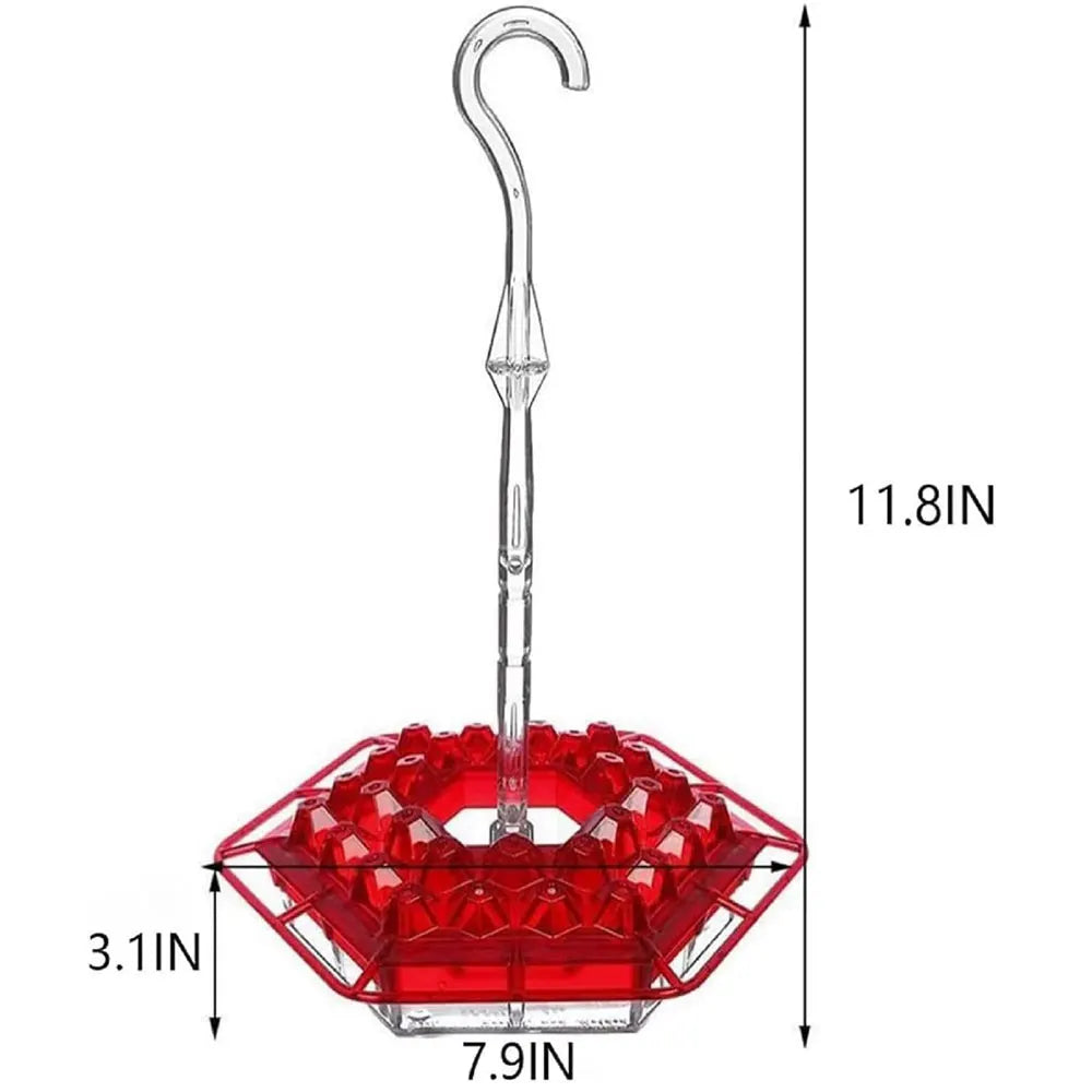 Hummingbird Feeders For Outdoors Hanging Ant And Bee Proof With Ant Moat Windchime Plastic Humming Bird Feeder